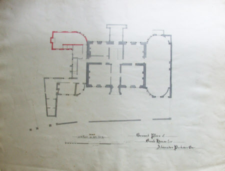 Ground Plan of Bank House for Alexander Peckover Esq