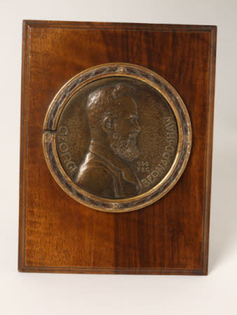 Bronze medallion of Bernard Shaw