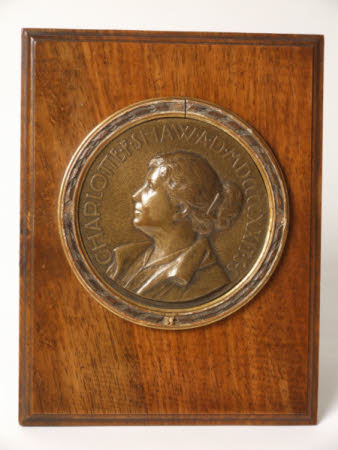 Bronze medallion of Charlotte Shaw