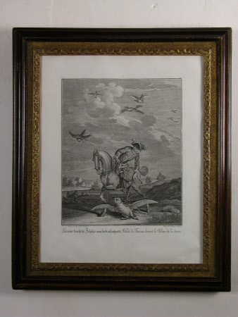 Valet de Faucon levant le Hibou de la terre