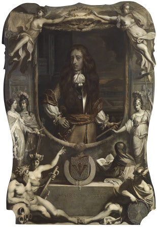 An Allegorical Posthumous Portrait of Algernon Sidney (1622-1683) en grisaille