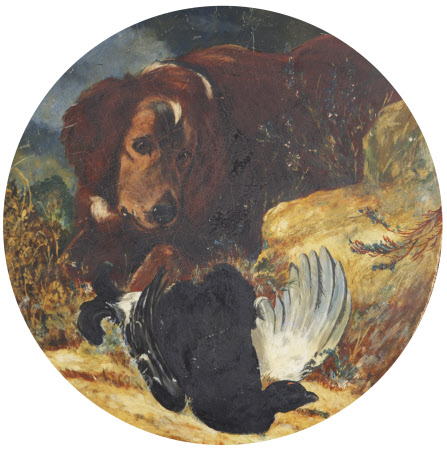 Black Cock and a Setter (after Heywood Hardy)

