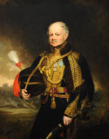 Sir Lovel Benjamin Lovell (Badcock) (1786 –1861) in Hussar Uniform