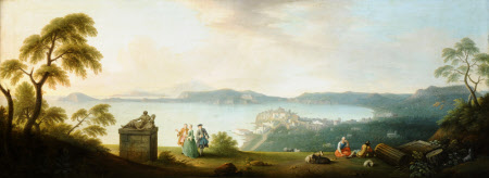 A View of the Gulf of Pozzuoli and  the Bay of Baia beyond with Capo Miseno, Procida and Ischia 