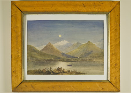 View of Mont Blanc by Moonlight