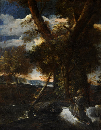 Wild Landscape with Saint Francis receiving the Stigmata