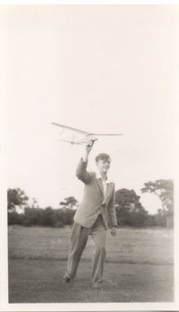 National Trust Museum of Childhood
The donor holding glider aged 13yrs. © National Trust