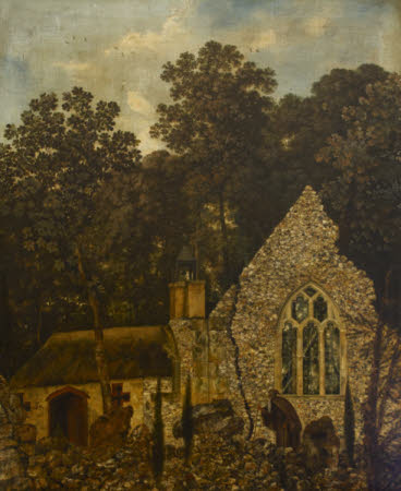 A Monk by a Church in a Wood (The Hermitage, Goodwood)

