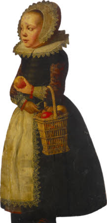 A Girl with a Basket of Apples (dummy board)