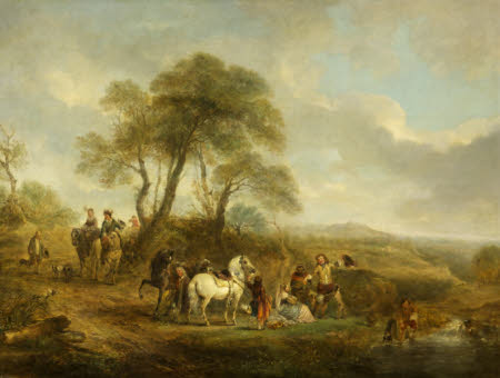 A Hunting Party Resting