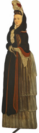 A Dummy Board Figure of Lady in Queen Anne Dress