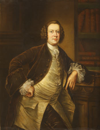 An Unknown Man in a Library