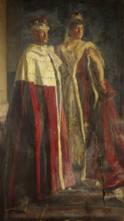 Edward Lenox Dutton, 4th Baron Sherborne (1831 - 1919) and Emily Theresa de Stern, Lady Sherborne ...