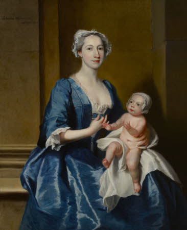 Johanna Warner, Mrs Robert of Bedhampton and her Daughter, Kitty, later Mrs Jervoise Clarke ...