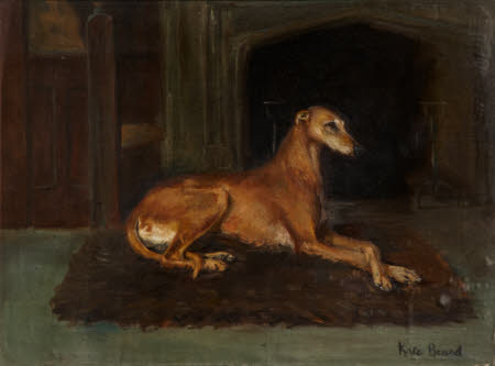 'Speed', Portrait of a Greyhound