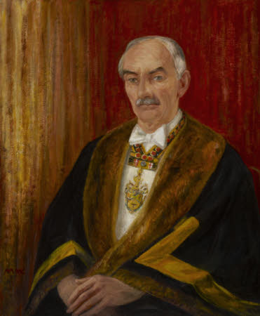 Henry Edmeadas Baker (1905-1994) in his Robes as Master of the Worshipful Company of Plumbers