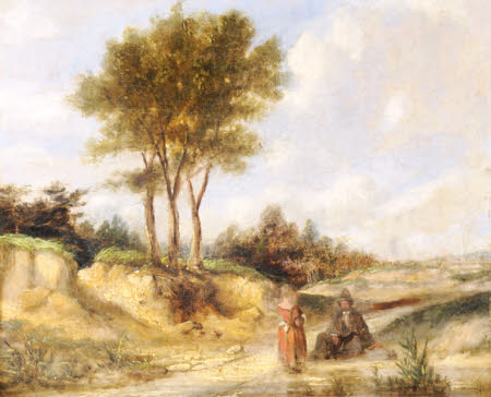 Figures on a Country Road
