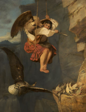 A Girl attacked by Eagles
