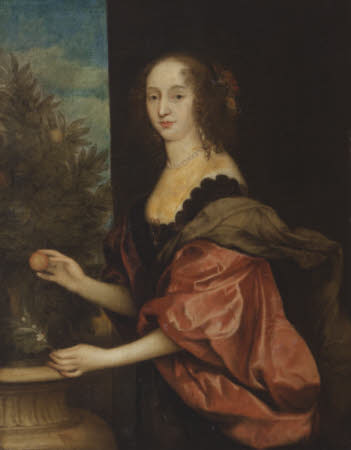 An Unknown Lady, formerly known as Mary Hawtrey, Lady Bankes (1598-1661) in the Pose of Dorothy, ...