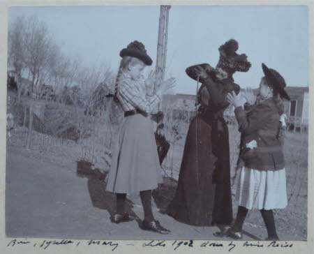 Edith Teresa Hulton, later Lady Berwick (1890-1972) with Gysella Hellenbach and Mary Wenckheim at ...