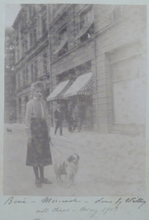 Edith Teresa Hulton, later Lady Berwick (1890-1972) with her dog Torà, Munich - May 1903
