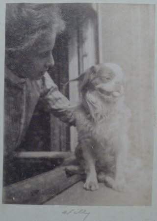 Edith Teresa Hulton, later Lady Berwick (1890-1972) with her dog Torà, Munich - May 1903