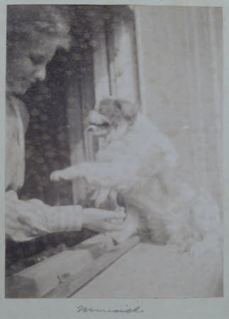 Edith Teresa Hulton, later Lady Berwick (1890-1972) with her dog Torà, Munich - May 1903