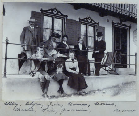 The Hulton and Villari families, Mittenwald - August 1903