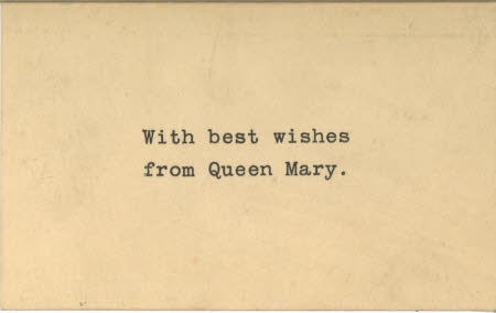 A Gift Card from Queen Mary