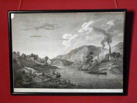 A View of the Iron Bridge in Coalbrookdale Shropshire Taken from the bottom of Lincoln Hill (after ...