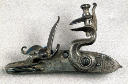 Pistol flintlock mechanism