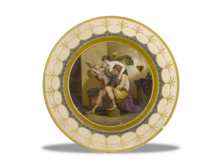 Cupid with Two Classical Figures of Butades's Daughter
