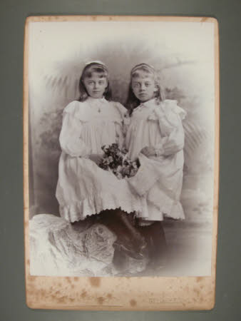 The Hon. Edith Violet Kathleen Agar-Robartes (1888-1965) and her sister The Hon. Constance Margaret ...