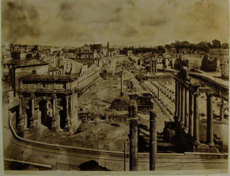 325 Roma - Foro Romano preso dalla torre del Campidoglio