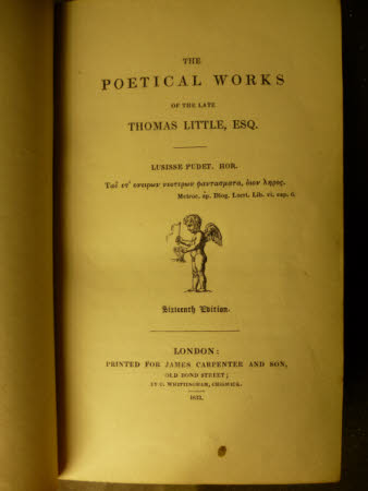 The poetical works of the late Thomas Little, ...