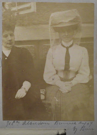 Costanza Hulton (née Mazini) (1863-1939) with Countess Maud Albertoni Picenardi - Bruneck August ...