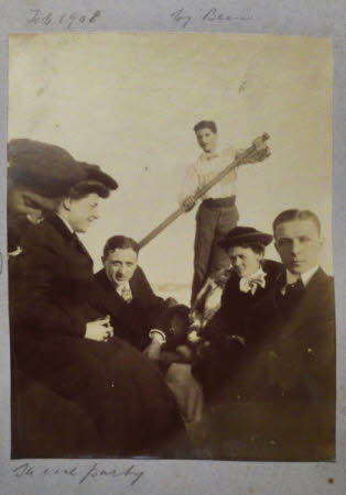 Gioconda Mary Hulton (1887-1940) and friends including Constance Houison Craufurd aboard a gondola ...