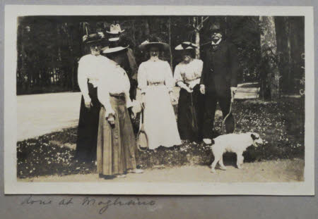 A group of six people at Mogliano, Veneto.