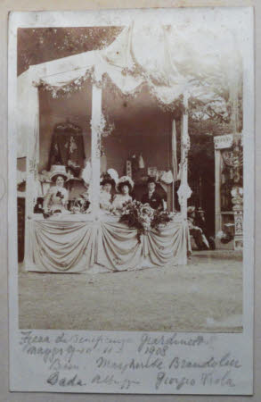 Edith Teresa Hulton, later Lady Berwick (1890-1972) with friends at a Fiera di Beneficenza - May ...