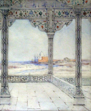 The Taj Mahal from Agra Fort