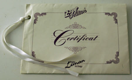 Certificate of authenticity