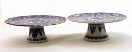 A pair of Kangxi tazze.