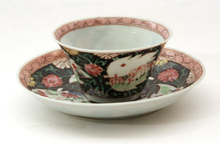 Teabowl and saucer