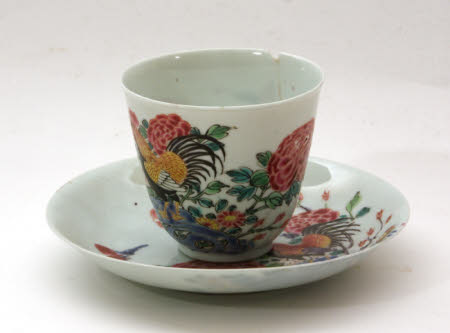 Teabowl and saucer
