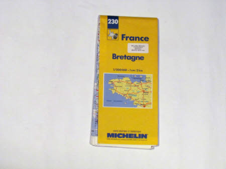 Map of Brittany, France