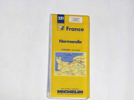Map of Normandy, France