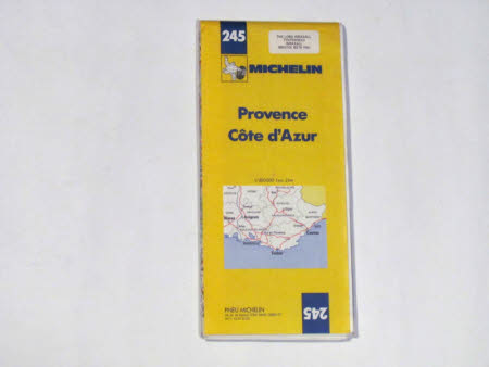Map of Provence - Cote d'Azure, France: No.245 