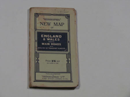 New Map of England and Wales showing Main Roads with Ministry of Transport Numbers