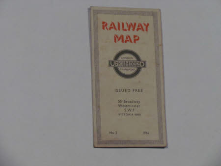 Railway Map: London Underground Transport.  No.2. 1936