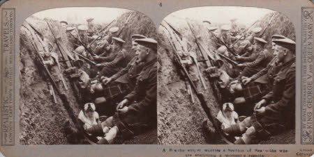 A R??the sniper worries a section of sea??the who are snatching a moment of respite.